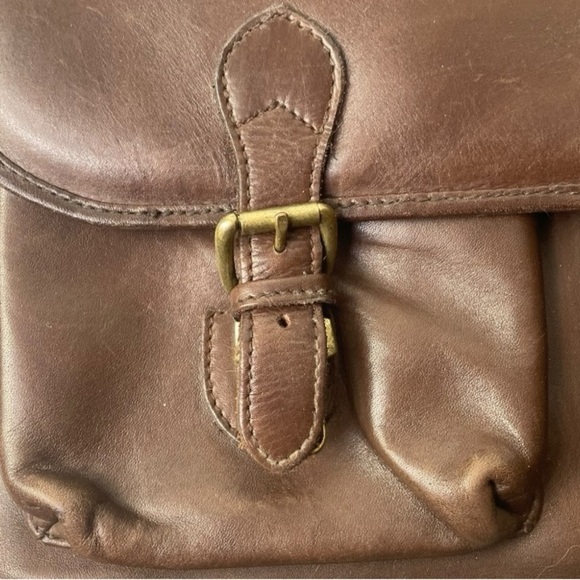 Ellington Leather Goods Brown Leather Briefcase With Shoulder Strap - Picture 5 of 8